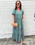 Gercy Abstract Maxi Dress