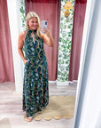 Floral Vine Maxi Dress
