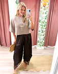 Arabian Nights Balloon Pants-Brown