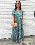 Gercy Abstract Maxi Dress