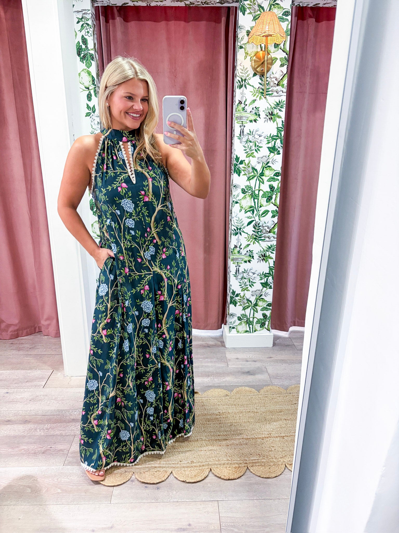 green vine dress Floral Maxi Large searchable:Keyhole Disney Princess Belle Blue and nursing Size:USM9.5