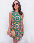 Petal Poetry Embroidered Mini Dress