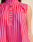 Nantucket Stripe Maxi Dress-Pink