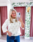 Eloria Eyelet Embroidered Top