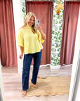 The Classic Swing Sweater-Lemon