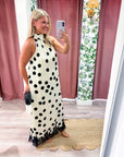 Polka Charm Maxi Dress