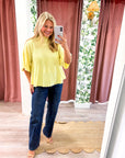 The Classic Swing Sweater-Lemon