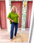 Mabel Oversized Tee-Green