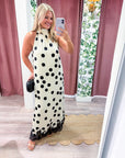 Polka Charm Maxi Dress