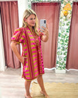 Sweetest Day Puff Sleeve Mini Dress