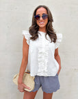 Gingham Scalloped Shorts