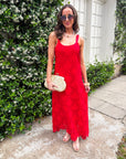 Lady in Red Maxi Dress