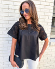 Soft Serenity Top-Black