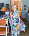 Sedonia Sunset Midi Dress-Navy/Mint