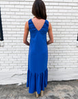 Blue Waves Maxi Dress