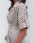 Matilda Stripe Midi Dress
