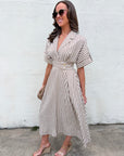 Matilda Stripe Midi Dress