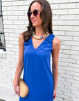 Blue Waves Maxi Dress