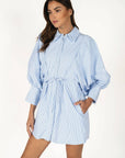 Boss Babe Pinstripe Mini Dress