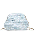 Raya Clutch-Ice Blue