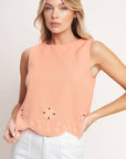 Cancun Bound Eyelet Top