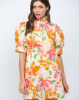 Spring Lily Button Down Mini Dress