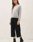 Feel At Ease Sweater-Heather Gray