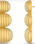 Triple Ripple Earring