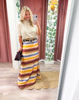 Painted Lines Maxi Skirt