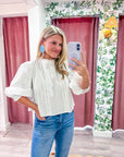 Love Note Pintuck Top