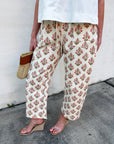 Floral Heritage Barrel Pants