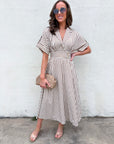 Matilda Stripe Midi Dress