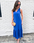 Blue Waves Maxi Dress