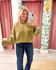 Unhurried Oversized Sweater-Lime Green
