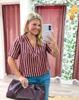 Helena Stripe Top