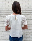 Floral Romance Eyelet Top