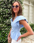 Garden Glow Peplum Top