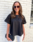 Soft Serenity Top-Black