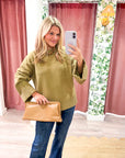Unhurried Oversized Sweater-Lime Green