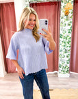 The Classic Swing Sweater-Lavender