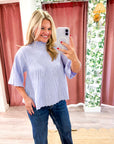 The Classic Swing Sweater-Lavender
