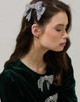 Rhinestone Bow Hair Clip