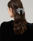Rhinestone Bow Hair Clip