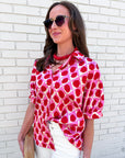 Soft Sunset Polka Dot Top