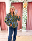 Floral Nellian Ruffle Top