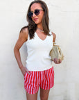 Summer Ready Striped Shorts