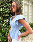 Garden Glow Peplum Top