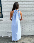Julia Pinstripe Maxi Dress