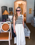 Sailor Chic Knit Midi Dress