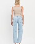 High Rise Barrel Leg Jeans
